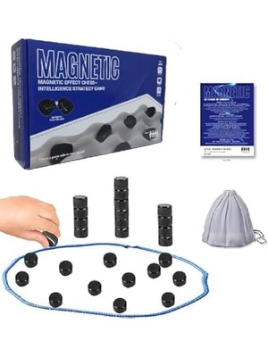 Vigordurus Süper Keyifli Manyetik Taş Oyunu - Manyetik Satranç Oyunu, Mıknatıslı Taş Oyunu, Eğitici Masa Oyunu, Konsantrasyon ve Mantıksal Düşünme Geliştirici, Ebeveyn-Çocuk Iletişimi, Seyahat Oyunu