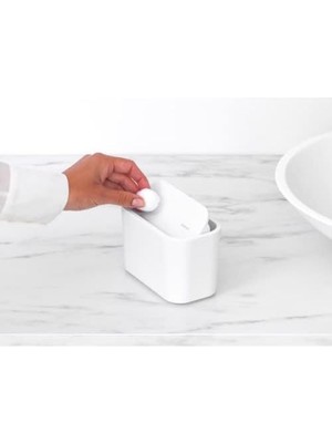 Vigordurus Banyo Çöp Kutusu, Beyaz, Tek Boyut