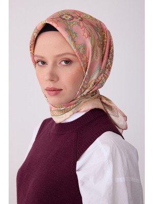 Belli Twill Ipek Eşarp Pembe