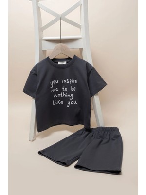 Vauva Ikili Takım Erkek Çocuk Bebek Baskılı Şortlu Yazlık Takım Tişört Şort Takım