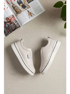 Ayakkabı Fuarı Luciano Bellini 26K-C26907 Münih Erkek Casual Ayakkabı Krem