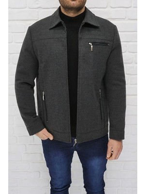 Dynamo Erkek Füme Yün Karışımlı Kaşe Mont 9050