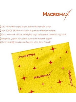 Vigordurus Mikrofiber Mutfak Banyo Temizlik Bezi 5’li Paket