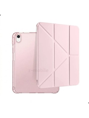 Z-Mobile iPad 10. Nesil 11. Nesil A16 2022 - 2025 10.9" Uyumlu Kılıf Tri Folding Smart Kalemlikli Kapaklı Uyku Modlu Kılıf