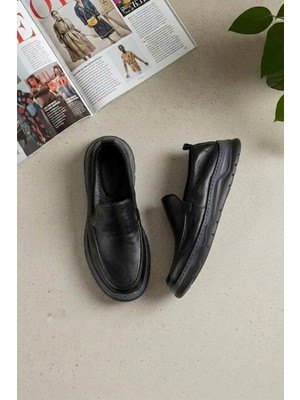 Ayakkabı Fuarı Luciano Bellini 26K-E16401 Formal Erkek Casual Ayakkabı Siyah