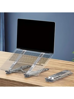 Vigordurus Ayarlanabilir Laptop Standı – 7 Kademeli, Ergonomik, Kaymaz Silikon Destekli, Taşınabilir Dizüstü Bilgisayar ve Tablet Standı