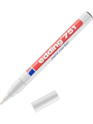 Vigordurus 751 Boya Kalemi - Beyaz - 1 Kalem - 1-2 mm Yuvarlak Uç