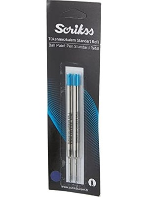 Vigordurus Dev Tükenmezkalem Refil 2'li Blister, 0.7 mm Uç, Mavi