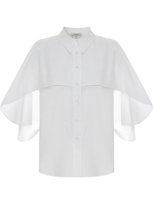 Kameya Pelerin Detaylı Gömlek