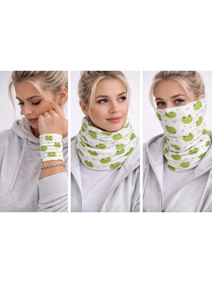 Soulistic Collection %100 Pamuk Desenli Boyunluk Buff-Baff