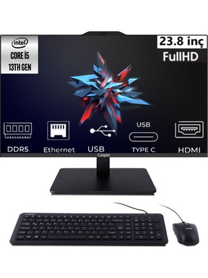 Casper Nirvana I5-13420H A80.1342-BV00X-V-S-K053 96GB 4tb UHD Graphics W11PRO 23.8" Full Hd All In One Pc