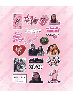 Vigordurus Gossip Xoxo Pink Pembe Temalı Laptop Tablet Telefon Ajanda Motor Araba Seti