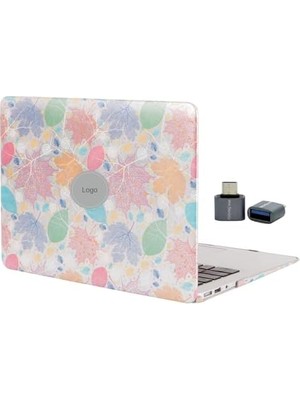 Vigordurus Air 13 Inç Kılıf – M1 A2337, Retina A2179, A1932 Uyumlu, Sert Koruma Kapak – Id  Air ile Uyumlu – Ultra Ince & Şık Tasarım Deri Kumaş Kaplama Leaf