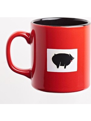 Vigordurus Can Dükkân Kupa (Dışı Kırmızı Içi Siyah Seramik) - Ed. Ser.2 - George Orwell/hayvan Çiftliği