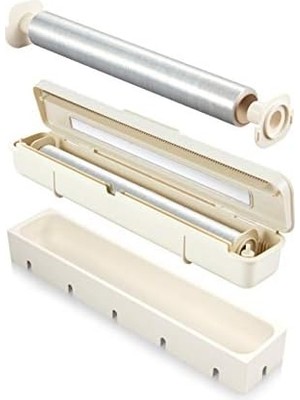 Vigordurus Flexispace 899478 Şeffaf Film ve Alüminyum Folyo Dispanseri, Beyaz