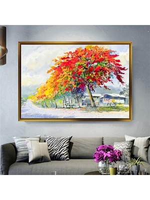 Giyense Altın Çerçeveli Dekoratif Tablo C115