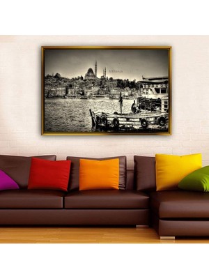 Giyense Altın Çerçeveli Dekoratif Tablo C1740