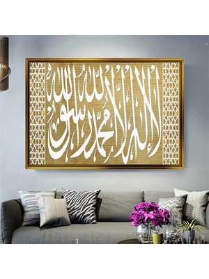 Giyense Altın Çerçeveli Dekoratif Tablo C529