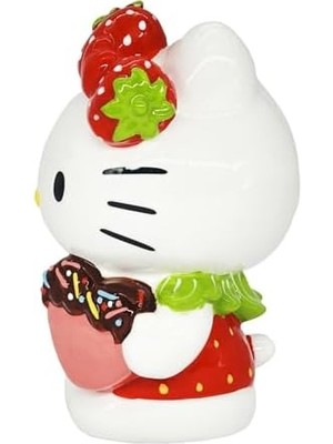 Vigordurus Blue Sky Clayworks Hello Loves You With Strawberry Bow Sevimli Göz Kırpma Heykelcik