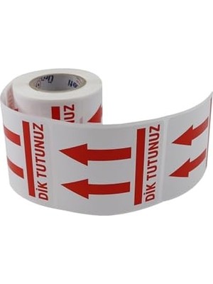 Vigordurus Dik Tutunuz Etiketi 70MM x 80MM Ruloda 250 Adet Kuşe Rulo Etiket