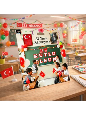 Pairla 23 Nisan Süsü 23 Nisan Hediyeleri 23 Nisan Benner ve 3 Metre Peri LED