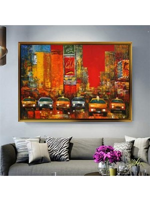 Giyense Altın Çerçeveli Dekoratif Tablo C820