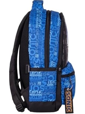 Vigordurus Sonic Temalı Lisanslı Premium 3'lü Okul Seti Sırt Çantası-Beslenme Çantası-Kalemlik