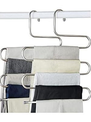 Vigordurus 5 Katlı Metal Pantolon Eşarp Askısı