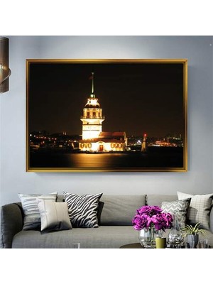 Giyense Altın Çerçeveli Dekoratif Tablo C857