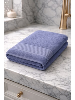Tekstil Stokları %100 Pamuklu 70X140 cm Düz Renk Banyo Havlusu