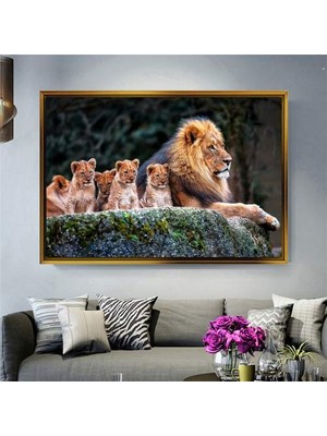 Giyense Altın Çerçeveli Dekoratif Tablo C1965