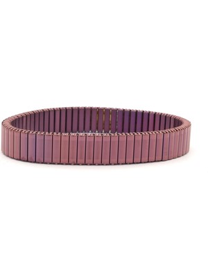 Bz Burgu Zincir 316L Çelik Rose Pembe Iitalyan Charm Erkek Kelepçe Bileklik EBLK-410