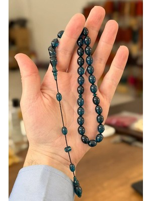 Tesbihkenti Sistemli Çalışma Petrol Mavisi Ateş Kehribar Tesbih