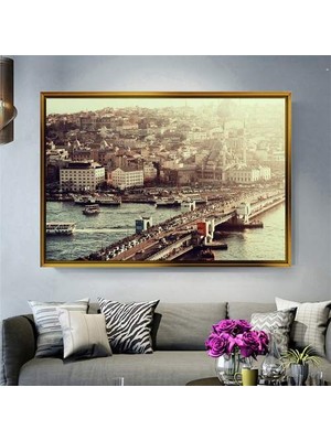 Giyense Altın Çerçeveli Dekoratif Tablo C352