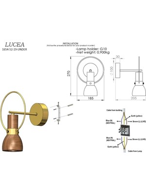 Vigordurus Poına Teklı Antık Lak Aplık 1XGU10