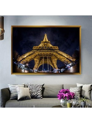 Giyense Altın Çerçeveli Dekoratif Tablo C446