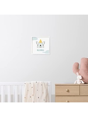 Vigordurus Bebek Odası Için Minimal Tasarımlı Çerçeve - 20X20 Cm, Kendinden Yapışkanlı