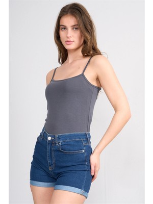 C.k Y26 8516 Fithit Byn Askılı Penye Atlet K.gri