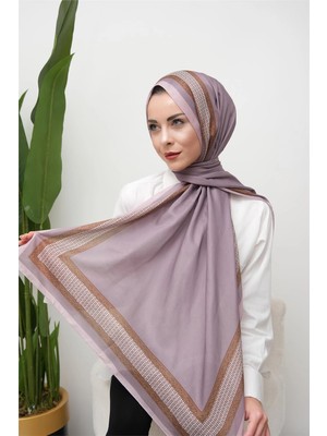 Eyşan İpek Border Touch Desenli Dijital Soft Şal