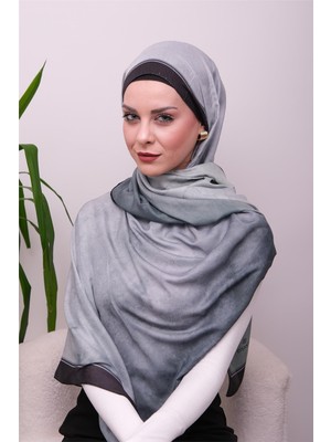 Eyşan İpek Pastel Strokes Desenli Dijital Soft Şal