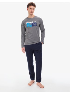 Pierre Cardin Erkek Koyu Gri Pijama Takımı 50322631-VR080