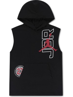 Nike Nıke Jordan Mj Top Erkek Çocuk Kolsuz Kapüşonlu Ince Pamuklu Yelek 95F877