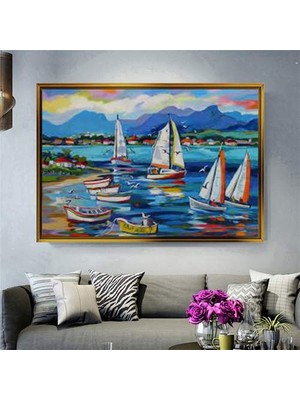 Giyense Altın Çerçeveli Dekoratif Tablo C56