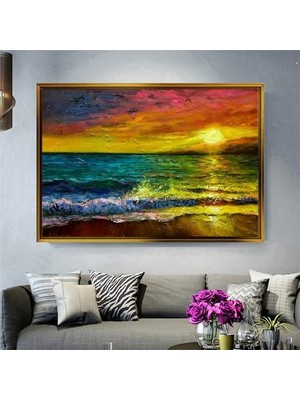 Giyense Altın Çerçeveli Dekoratif Tablo C691