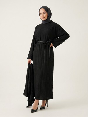 Foremia Örme Elbise-Siyah -