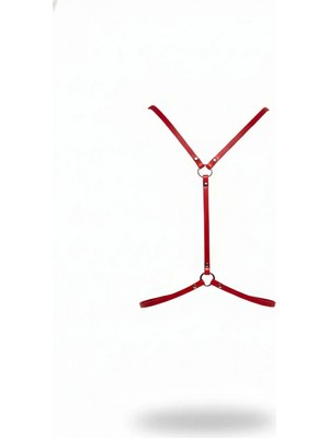 Pileli Store Kırmızı Kadın Kemer O Halka Detaylı Vücut Kemer - APFT202