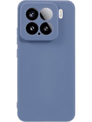 Caseart Xiaomi Mi 15 ile Uyumlu Kapak Kamera Korumalı Içi Kadife Lansman Silikon Kılıf - Petrol Mavisi
