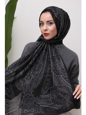 Eyşan İpek Etnik Desenli Dijital Soft Şal