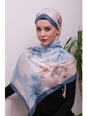 Eyşan İpek Art Bloom Suluboya Desenli Dijital Soft Şal