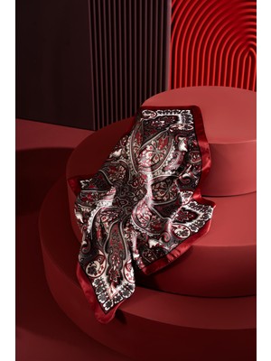 Jawel Kadın Etnik Desenli 55*55 cm Bandana & Fular